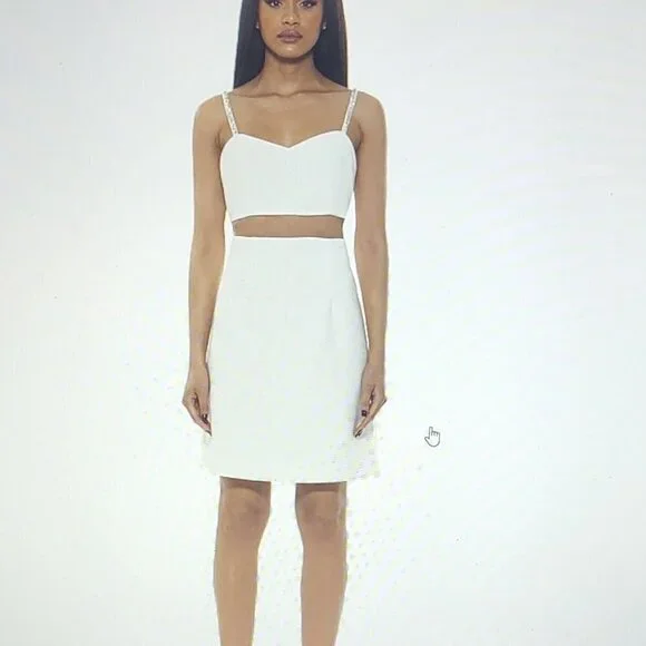 Alexia Admor | Dresses | Womens Alexia Admor Eloise Sweetheart Fit Flare  Mini Dress Ivory Size 8 Nwt | Poshmark